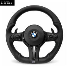 BMW F30 F32 F33 F36 M Sport Leather Steering Wheel + Air 💼 | Custom Flat Bottom picture