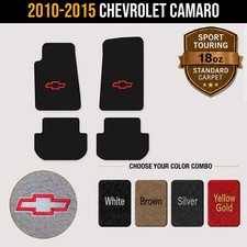 Avery Sport Touring Bowtie Logo Front & Rear Floor Mats for 10-15 Camaro #ATt picture