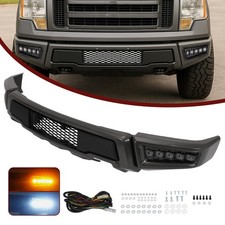 STEEL Raptor Style Front Bumper w/ LED Lights For Ford F-150 F150 2009 10-2014 picture