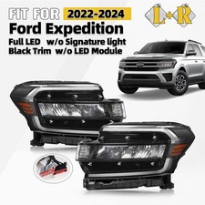 For 2022 2023 2024 Ford Expedition LED Headlight Without LED DRL Left+Right Pair picture