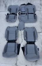 2017-2021 Toyota Tundra Limited Double Cab Leather Seat Covers Gray OEM picture