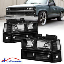 For 1994-2000 Chevy C/K 1500 2500 3500 Pickup Headlights Assembly + Bump Lamps picture