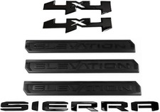 Universal Fit 6-Pack Sierra Elevation Emblems - 3D Badge Enhancement picture