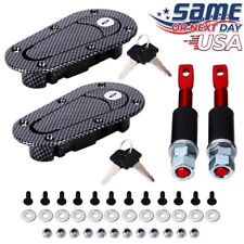 Quick Release Locking Hood Latch Pin Kit - Black or Carbon Fiber - Universal Fit picture