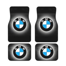 4 Piece BMW Car Front & Rear Floor Mat Set Non-Slip Carpet Mats picture