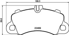Hella Pagid 355039101 Front Disc Brake Pad Set For Porsche Macan, Cayenne picture