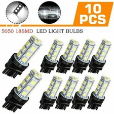 10PCS 3157 3156 18-SMD Reverse Brake Stop Turn Signal Tail LED Light Bulbs White picture