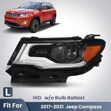 For 2017-2021 Jeep Compass HID/Xenon Headlight w/ LED DRL Projector Left Driver picture