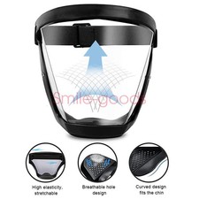Full Face Super Protective Mask Anti-Fog Shield Safety Transparent Head Cover US picture