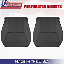 2008 to 2015 For Lexus LX570 Driver & Passenger Bottom Perf Leather Covers Black picture