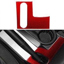 1pcs Red Carbon Fiber Parking Brake Cover Trim For Wrangler 2007-10 picture