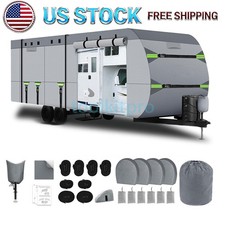 RV Cover Upgraded 8 Layers Top Windproof Travel Trailer Cover for 20' to 22' RV picture