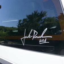Jack Roush Signature USA Window Body Decal OEM 2PC Set New Trucks Cars Universal picture