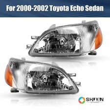 For 2000 2002 Toyota Echo Headlights Halogen Headlamps Pair Left+Right W/bulbs picture