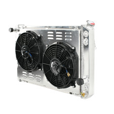 3 Row Aluminum Radiator 12V Slim Shroud Fan for 1982-1992 Chevy Camaro Firebird picture