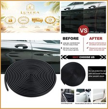 Car Door Edge Protector Black 65.6Ft Universal Rubber U-Shape Trim Guard picture