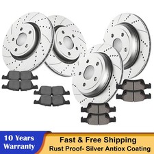 350mm Front Rear Drilled Rotors Brake Pads Fit for Grand Cherokee Dodge Durango picture