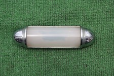 1920's 1930's art deco style dome light bezel with glass lens Chevy REO Packard picture