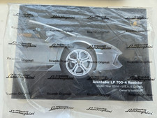 Adventador 2014 LP 700-4 Roadster Owner Handbook P/N 47501273AA  U.S.A & CANADA picture