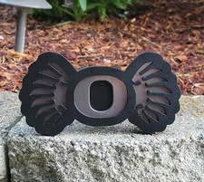 University of Oregon Custom w/ Wings Hitch Cover (Black & Silver) picture