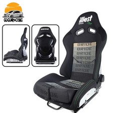 Universal BRIDE Seats Low Max JDM Racing Seats + Fiberglass Backrest w/ Slider picture