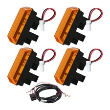 4x Yellow LED Grille Light Bars w/Wiring Harness for 2015-2018 Ram 1500 US picture