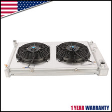 For 1968-72 Chevy Chevelle Pontiac GTO LeMans 4 Row Aluminum Radiator w/ Fan picture