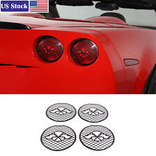 Black Stainless Steel Tail Light Trim Grills for Corvette C6 GS/Z0 /ZR1 05-13 US picture