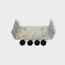 Icom Mounting Bracket & 4 Knobs for IC-M125 IC-M126 IC-M127 - White - Fair Cond picture