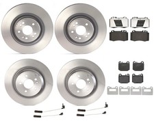 Front & Rear Full Brembo Brake Kit Disc Rotors Low-Met Pads Sensors For MB W163 picture