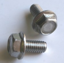 25 M 6 - 1.0 x 12mm A2-70 Stainless Hex Flange Bolts picture