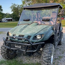 Full Front Windshield Vents Window For Yamaha Rhino 450 660 700 2004-2013 picture
