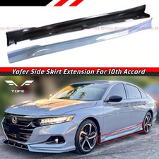 For 2018-22 Honda Accord Yofer Sonic Grey Pearl Add-on JDM Side Skirt Extensions picture