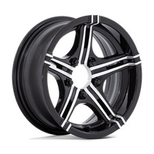 15X6 HE1827 Helo GLOSS BLACK MACHINED Wheel 6X139.7 (-6mm) SINGLE 1 Wheel picture