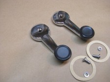 MG pr Chrome Window Winder Crank Handles w Screws for 1968-80 MGB & Midget picture