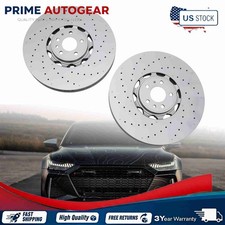 4K0615301S Front Disc Brake Rotor Set for 2021-2026 Audi RS6 Avant RS7 Sportback picture