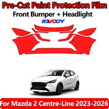 8.5Mil PreCut Front Bumper PPF Kit Film For Mazda 2 Centre-Line 2023-2026 picture