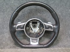 09-15 AUDI TT S 8J A/T SPORT LEATHER STEERING W PADDLES BLACK 8J0419091L OEM picture