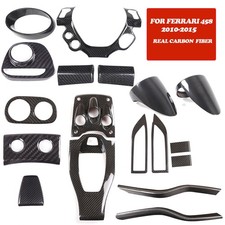 Carbon Fiber Interior Exterior Decor Cover TRim For Ferrari 458 Italia 2010-2015 picture