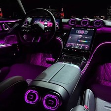 64 Colors LED Air Vent Ambient Light For Mercedes Benz C class W206 X254 GLC picture