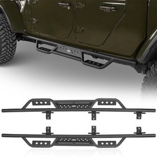 Running Board Side Step Nerf Bars For 2020-2026 Jeep Gladiator JT Textured Steel picture