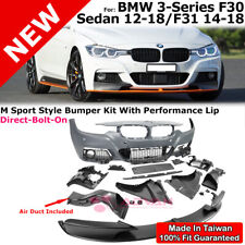 Performance Style Front Lip Bumper PDC M Sport For 12-18 BMW 3 Series F31 F30 picture
