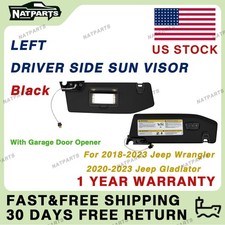 Left Sun Visor W/ Garage Door opener for18-23 jeep Wrangler Gladiator 6BR80TX7AQ picture