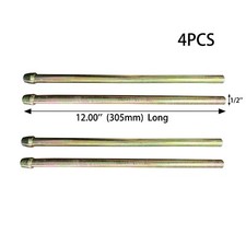 4Pcs Straight Wire Single Head Exhaust Hanger Universal 1/2'' Mild Steel L:12'' picture