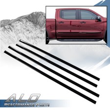 Body Side Molding Trim 4pcs Black Fit For 2014-2018 Silverado/Sierra Crew Cab picture