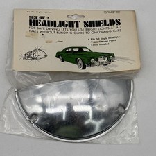 Set Of 2 Headlight Shields Vintage NOS 7 Inch For 7.5” Headlights 80585/1865LF picture