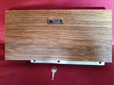 80-85 Cadillac Seville Glovebox Door Wood Grain Trim GM OEM WITH ORIGINAL KEY🗝️ picture