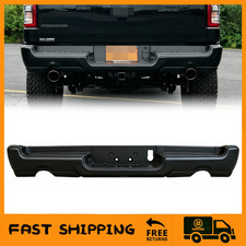 For 2019-2024 RAM 1500 w/Dual Exhst Primered Rear Steel Step Bumper Assembly picture