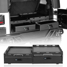Fit 15-26 Jeep Wrangler JK JL 4-Door Cargo Drawer w/ Shelf & Fridge Slide Mount picture