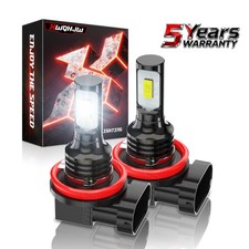 H11 LED Headlight Super Bright Bulbs Kit 6000K White 10000LM High/Low Beam 2pcs picture